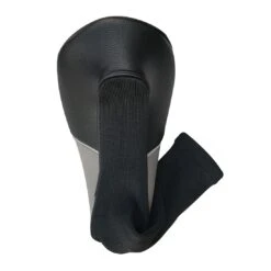 PU Leatherette Black/Gray Headcovers With Sock 8 PU Leatherette Black/Gray Headcovers With Sock -Elite Golf Shop HC 2208 DR X2 min