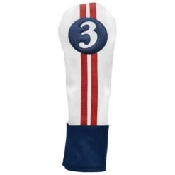 Sahara Retro Golf Headcovers Red/White/Blue 10 Sahara Retro Golf Headcovers Red/White/Blue -Elite Golf Shop HC I50404B FW1