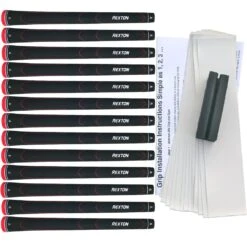 Rexton Black/Red Line Velvet Standard 13 Pc Grip Kit