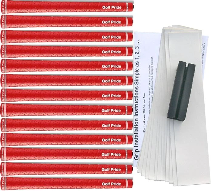 Golf Pride Tour Wrap 2G Red 13-pc Grip Kit 3 Golf Pride Tour Wrap 2G Red 13-pc Grip Kit