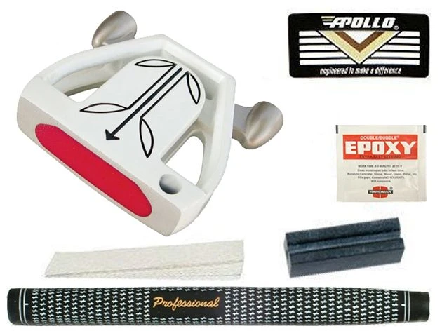 T-7 Twin Engine White Mallet Putter Component Kit 3 T-7 Twin Engine White Mallet Putter Component Kit
