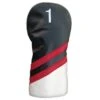 PU Leatherette Headcovers Black/Red/White -Elite Golf Shop d 6203