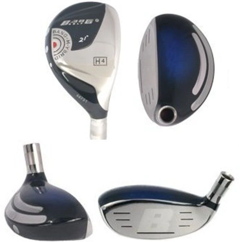 Bang Golf Bang-O-Matic Maraging Hybrid Head Black/Blue 3 Bang Golf Bang-O-Matic Maraging Hybrid Head Black/Blue