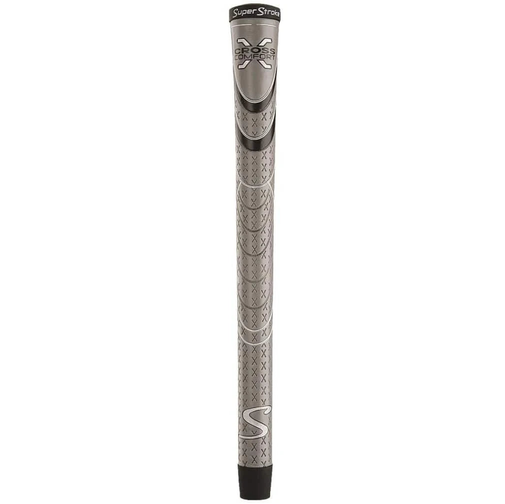 SuperStroke Cross Comfort Grey/Black Golf Grips 3 SuperStroke Cross Comfort Grey/Black Golf Grips
