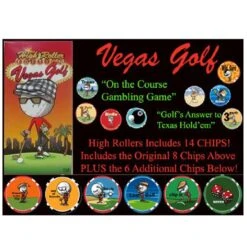 Vegas Golf High Roller Edition With 15-chips! - With Free Beer Chip -Elite Golf Shop d 7414