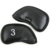 Intech Premium Synthetic Leather Golf Iron Head Covers With Magnetic Closure - Set Of 12 -Elite Golf Shop d 8279