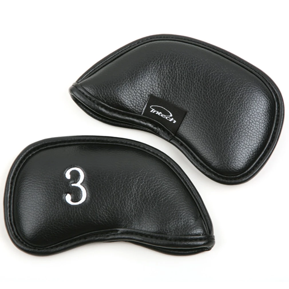 Intech Premium Synthetic Leather Golf Iron Head Covers With Magnetic Closure - Set Of 12 3 Intech Premium Synthetic Leather Golf Iron Head Covers With Magnetic Closure - Set Of 12