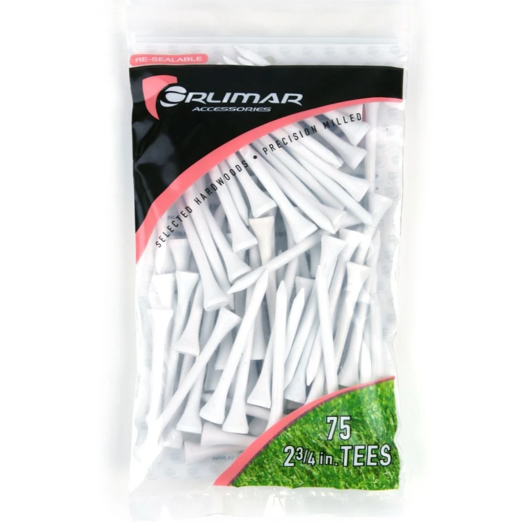 Orlimar 2-3/4 Inch White Golf Tees 4 Orlimar 2-3/4 Inch White Golf Tees - Image 2